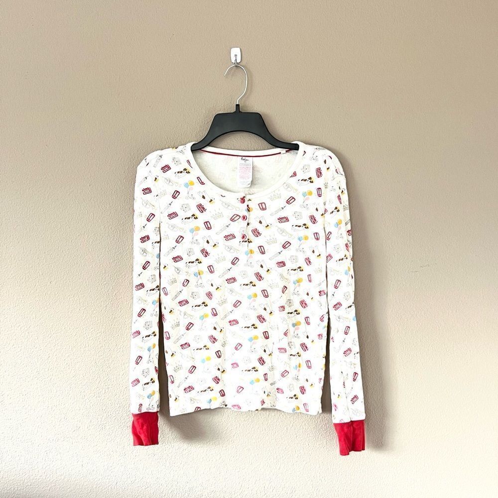 Boden Dog Print Pajama Top